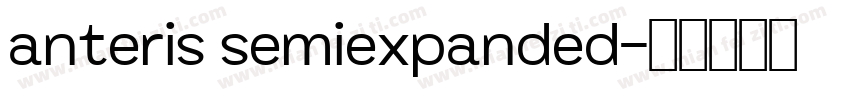 anteris semiexpanded字体转换